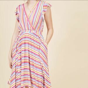 ModCloth verified vacationer striped dress